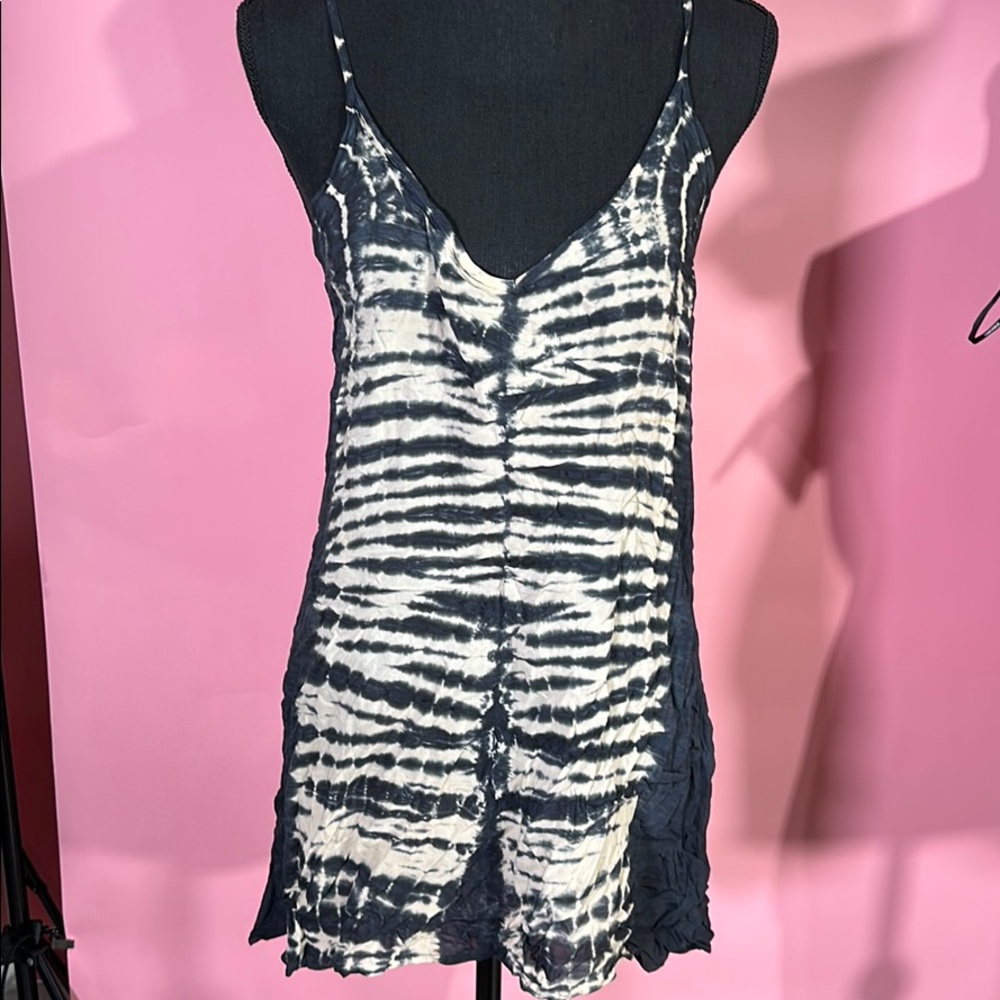 Blue Life Tie Dye Cover Up Dress